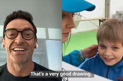 Хью Джекман пообщался с 7-летним одесситом, который нарисовал его Росомаху