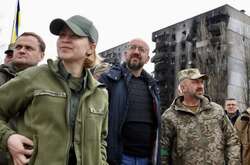 Президент Євроради побачив зруйновану рашистами Бородянку