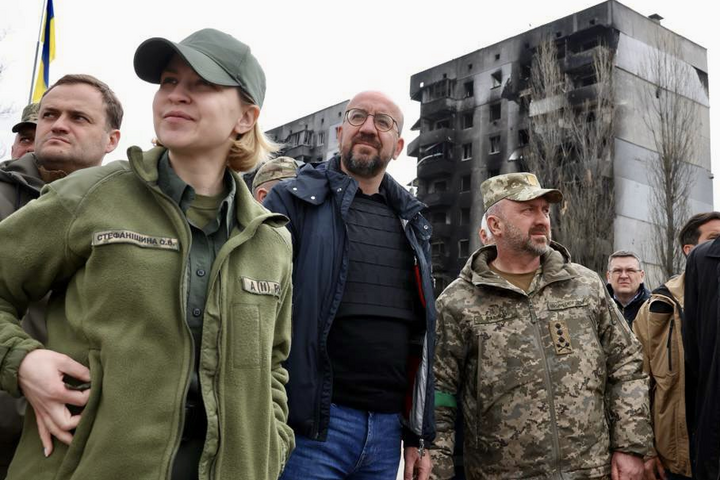 Президент Евросовета увидел разрушенную рашистами Бородянку