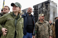 Президент Евросовета увидел разрушенную рашистами Бородянку