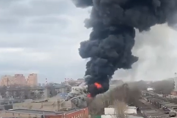 В окрестностях Москвы очередной большой пожар (фото, видео)