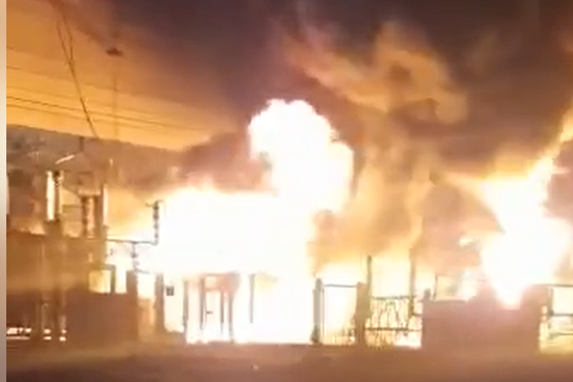 Днепропетровщина: рашисты обстреляли энергетическое предприятие, сильный пожар