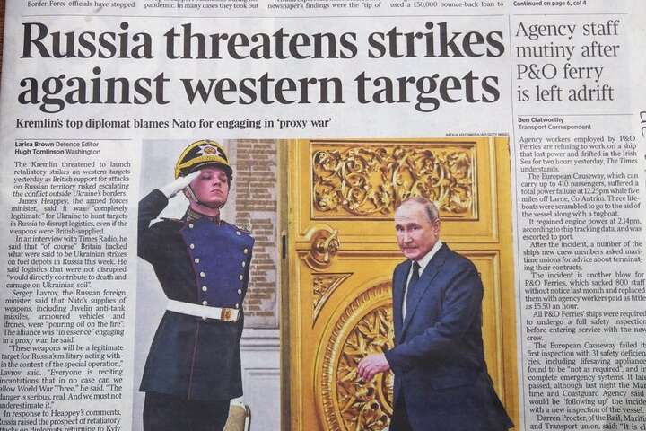 Путін готується до війни із країнами НАТО? Про що пишуть британські ЗМІ