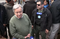 Генсек ООН приїхав у зруйновану рашистами Бородянку (фото)