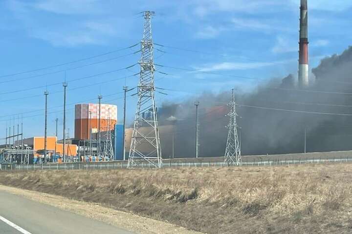 У Росії горить Сахалінська теплова електростанція (відео)