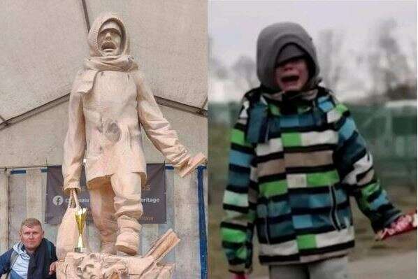 Скульптура про українського хлопчика на кордоні перемогла на конкурсі у Лондоні (фото)