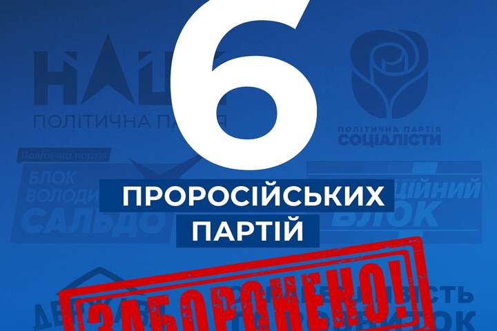Заборона шести проросійських партій. СБУ дала роз'яснення