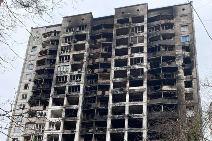 Київ почав реконструкцію зруйнованого будинку у Святошинському районі