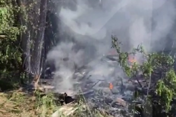 В Белгородской области РФ упал самолет (видео)