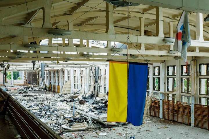 Харківська ОВА показала, як виглядає зруйнований рашистами спорткомплекс