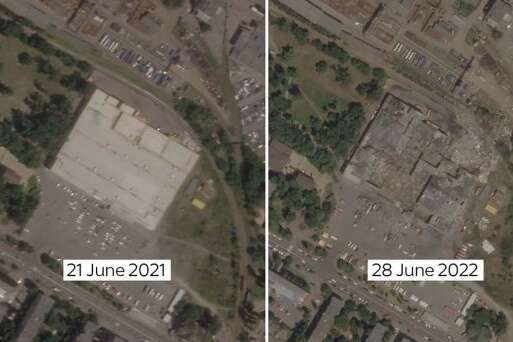 Удар РФ по Кременчуку: опубліковані супутникові знімки наслідків