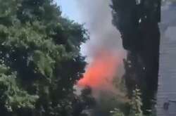 На окупованій Донеччині горить склад з ворожими боєприпасами