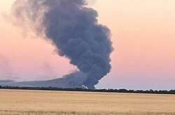 Фото: - У Мелітополі горить аеропорт, на якому розташовувалася база окупантів