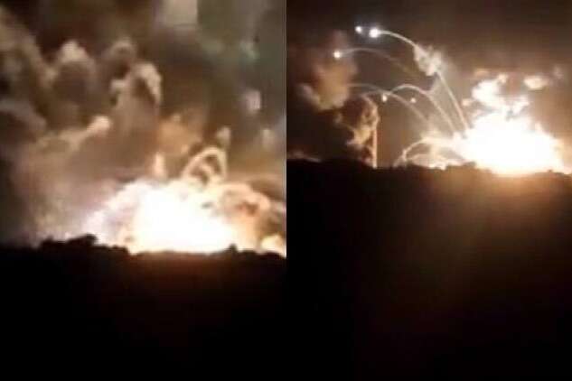 Донеччина: ЗСУ показали, як палав склад боєприпасів окупантів (відео)