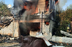 Обстрел Харькова: горели дома, гаражи, автомобили (фото, видео)