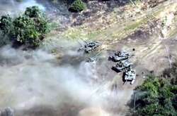 Украинские защитники нанесли удар во время наступления вражеской танковой роты