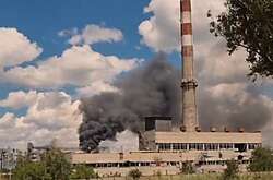 У Маріуполі горить завод «Сателіт» (відео)