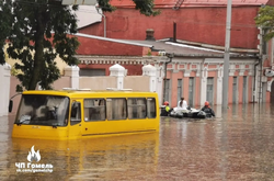 Злива затопила білоруське місто з російськими військовими (фото, відео)