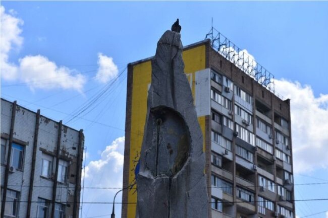 Запоріжжя позбулося частини пам'ятника Пушкіну