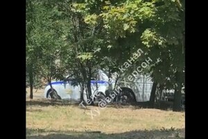 У автомобілі перебувало двоє поліцейських окупаційної влади 
