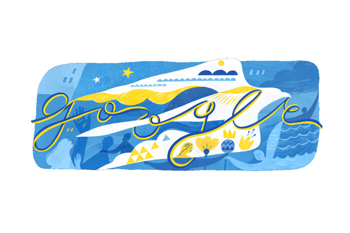 Google присвятила дудл до Дня Незалежності України