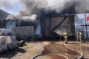 На ліквідації пожежі працюють кілька десятків рятувальників