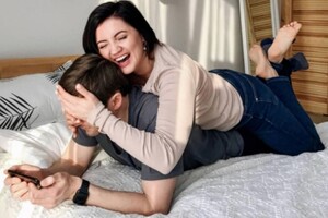 Цибульская с мужем