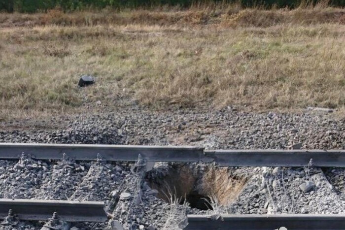 В Мелитополе партизаны взорвали железную дорогу