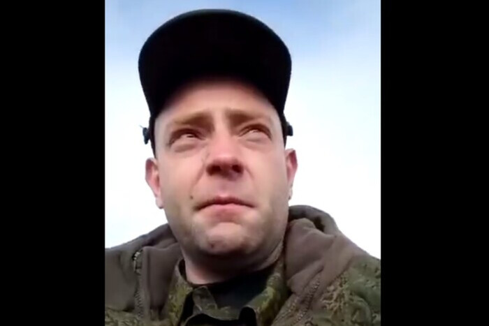 Военный РФ плачет, что его без подготовки бросают на войну (видео)