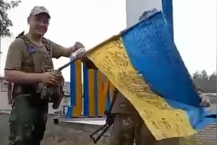 Українські сили входять у Лиман (відео)