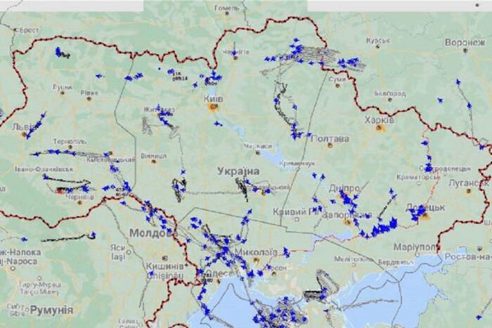 Масований обстріл України: Залужний показав карту польоту ракет РФ