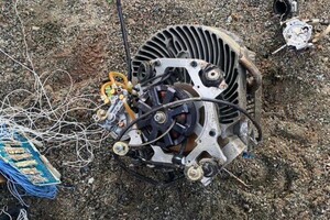 Уламки збитого на Київщиною дрона-камікадзе