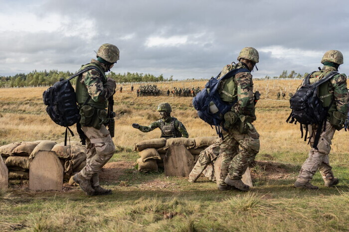 В общей сложности 60 шведских инструкторов-офицеров участвуют в обучении, возглавляемом Великобританией