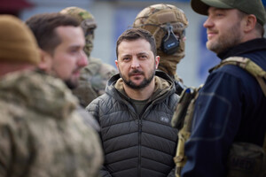 Глава украинского государства посетил освобожденный Херсон