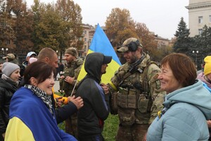 Жители Херсона наконец-то дождались украинских воинов