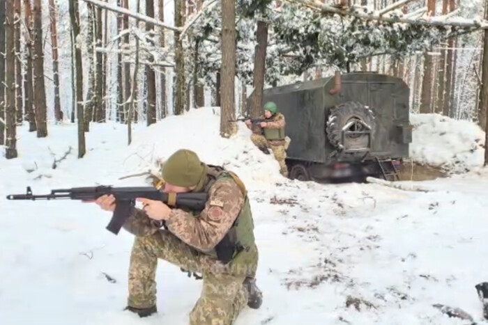 Українські військові провели навчання на кордоні з Білоруссю (відео)