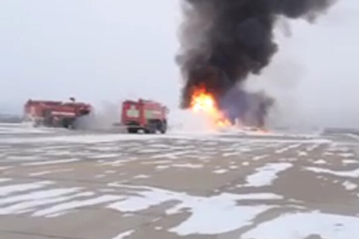 У Росії на аеродромі розбився вертоліт (відео) 