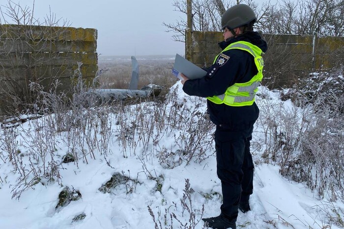 Поліція показала уламки ворожої ракети, яку збили на Київщині