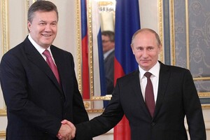 Президент-втікач Янукович та російський диктатор Путін, грудень 2013 року
