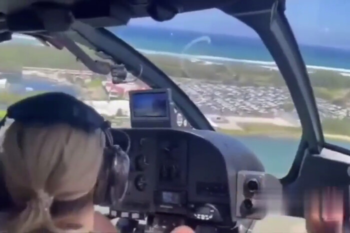 Зіткнення двох гелікоптерів в Австралії: відео зсередини літального апарата