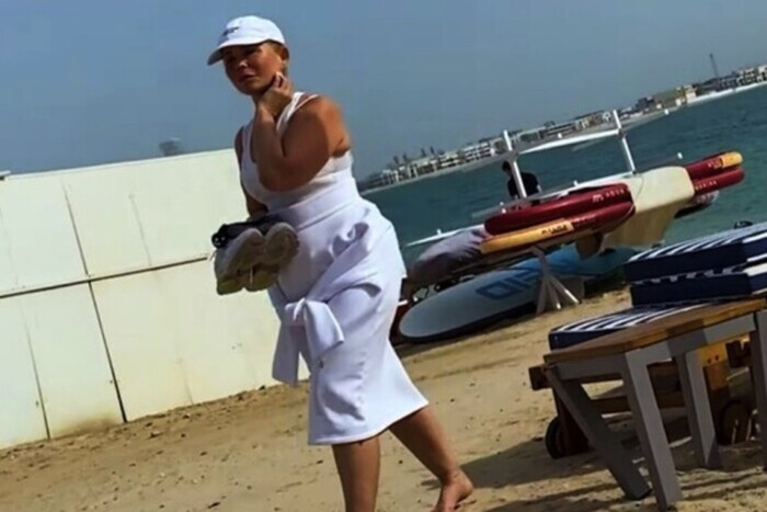 Лидера «Батькивщины» Тимошенко заметили на пляже в Дубае (фото)