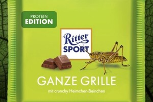 Ritter Sport налякав шанувальників, анонсувавши шоколад зі смаком «хрустких ніжок цвіркунів»