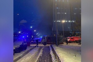 В Москве загорелся бизнес-центр (видео)