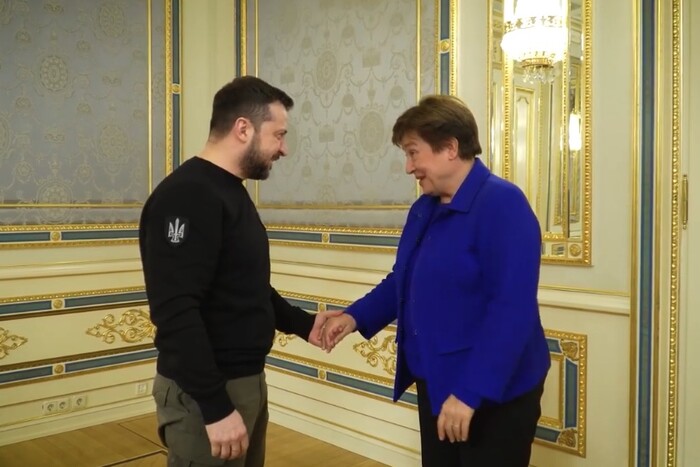 Зеленський зустрівся з директоркою МВФ (відео)