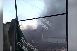 Пожежа сталася біля гіпермаркету «Ашан»