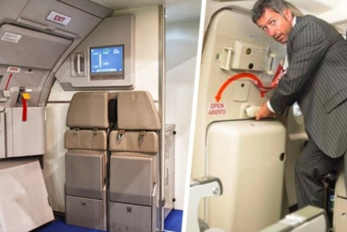 Пасажир під час польоту хотів сам відкрити двері літака й бив стюардесу ложкою
