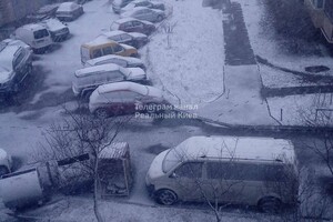 Київ посеред березня засипало снігом
