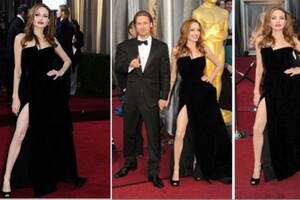 Нога стала вірусною. Знаменитого дизайнера вразив тріумф Джолі у її ризикованій сукні на «Оскарі»