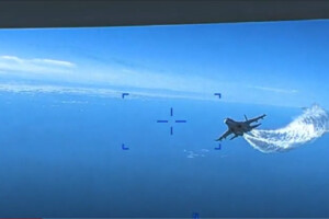 США показали відео атаки по дрону MQ-9 Reaper російськими Су-27 (відео)