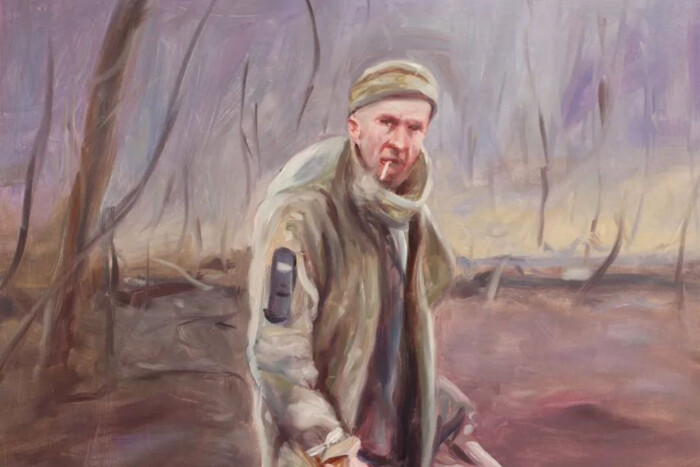 Фінський художник представив картину «Пам'яті українського героя»